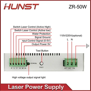 HUNST ZRSUNS-50W Лазерный источник питания для станка для гравировки и резки стеклянных трубок Co2 мощностью 40 Вт 50 Вт Гарантия 2 года. HUNST ZRSUNS-50W Лазерный источник питания для станка для гравировки и резки стеклянных трубок Co2 мощностью 40 Вт 50 Вт Гарантия 2 года. 5