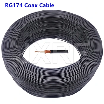 10-метровый кабель RG174 RF-коаксиальный кабель 2,8 мм 50 Ом с низкими потерями 30 футов для обжимного разъема Быстрая доставка