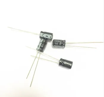 1000шт 100 мкФ 16 В 16V100 мкФ радиальный электролитический конденсатор 5X7 мм