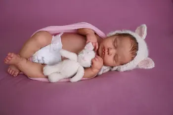19 дюймов Loulou силиконовая виниловая кукла Реборн для всего тела, Размер новорожденного Ребенка, кукла Loulou, 3D кожа, высококачественный подарок со шляпой и игрушкой