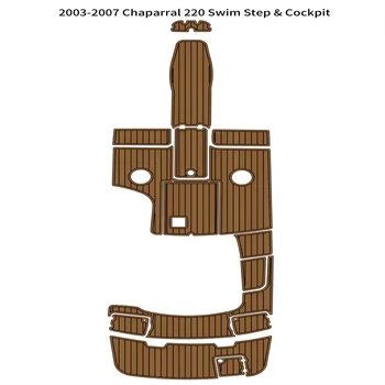 2003-2007 Чапараль 220 Платформа Для Плавания Кокпит Лодка EVA Пена Палуба Из Тикового Дерева Коврик Для Пола