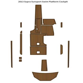 2013 Supra Sunsport Плавательная платформа Кокпит Коврик Для Лодки EVA Пены Искусственный Тик Коврик Для Пола