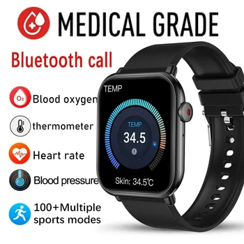 2023 Новые Спортивные Смарт-Часы Bluetooth Talk Для Мужчин И Женщин, Мониторинг сердечного ритма в режиме реального времени, Кислорода в крови, Артериального давления, Температуры тела