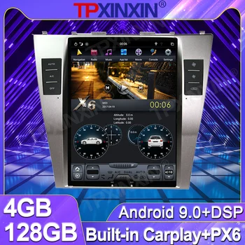 4 + 128 Г для Toyota Camry 2006-2011 Android Tesla, автомобильный магнитофон с вертикальным экраном, мультимедийный видеоплеер, GPS-навигация