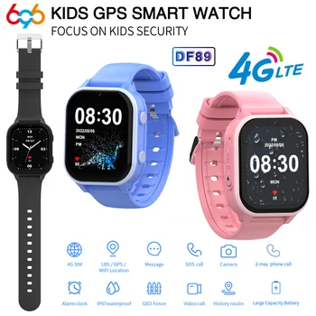 4G Умные Часы Детские SOS Вызов Видео HD Камера GPS Wifi Фунтов Точное Положение Умные Часы Для Детей Водонепроницаемые Для IOS Android