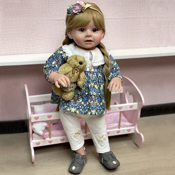 66 СМ Куклы Бонни Реборн Ручной Работы Реалистичные Стоячие Милые Высококачественные Настоящие Мягкие На Ощупь Куклы Бебе Реборн Muñecas Para Niñas