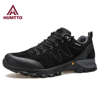 HUMTTO/ водонепроницаемая походная обувь для мужчин; уличные роскошные дизайнерские спортивные Треккинговые мужские кроссовки для скалолазания; нескользящая безопасная мужская обувь;