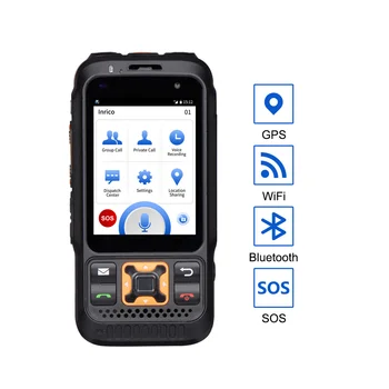 Inrico S100 Zello Радио GSM 4G LTE Сеть Poc Радио IP68 Водонепроницаемый SOS Android Мобильный Телефон Walkie Talkie PMR Радио