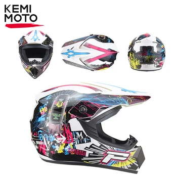 KEMIMOTO мотоциклетные шлемы для мотокросса, внедорожные шлемы, летний шлем для квадроцикла, байка, скоростного спуска, MTB Capacete Casco, дышащий мото для мужчин