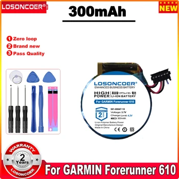 LOSONCOER 361-00047-10 Батарея 300 мАч для GPS-часов GARMIN Forerunner 610 361-00047-10