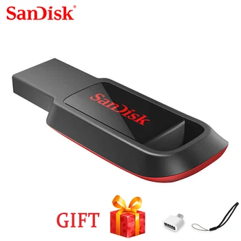 SanDisk оригинальный USB флэш-накопитель CZ61 128 ГБ/64 ГБ/32 ГБ/16 ГБ Флеш-накопитель Флешка USB 2,0 Флэш-накопитель Memory stick USB диск черный