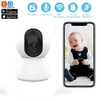 WiFi-камера, домашняя камера безопасности, беспроводное наблюдение в помещении, автоматическое отслеживание домашней камеры наблюдения за человеком