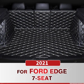 Автоматический коврик с полным покрытием багажника для Ford Edge 7-Местный 2021 Автомобильный чехол для багажника, накладка для грузового лайнера, Аксессуары для защиты интерьера
