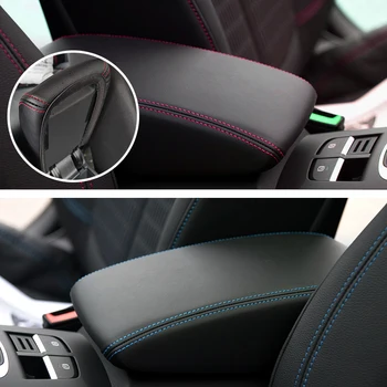 Автомобильная кожа из микрофибры, Центральная консоль, Подлокотник, Защитная накладка Для Audi A3 2017 2018