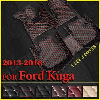 Автомобильные Коврики для Ford Kuga 2013 2014 2015 2016 2017 2018 Пользовательские Автоматические накладки для ног, Автомобильные ковровые покрытия, Аксессуары для интерьера