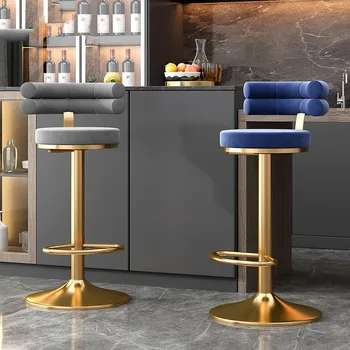 Вращающиеся барные стулья, Регулируемые по высоте Кухонные табуреты, Роскошный Высокий табурет, барный стул, Обеденные стулья, мебель для бара в гостиной