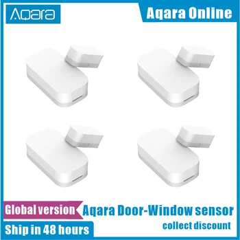 Глобальная версия Aqara Door Window Sensor Беспроводное подключение Zigbee Smart Mini door sensor Работа с приложением Mi Home для Android IOS