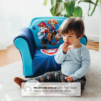 Детское кресло с пластиковым каркасом, синий мини-диван, детские стулья sillones infantiles