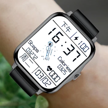 для IOS Android Xiaomi телефон Смарт-Часы Мужские Хорошие Full Touch IP68 Водонепроницаемый Монитор сердечного Ритма Спортивные Часы Smartwatch Man Nice