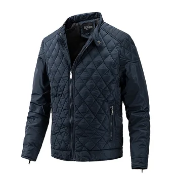 Куртка мужская осенне-зимняя новая мотоциклетная куртка Мужская повседневная куртка Тонкая хлопчатобумажная куртка мужская