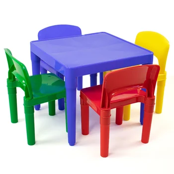 Набор столов и стульев для малышей из 5 предметов-начальный Набор столов и стульев для малышей из 5 предметов-начальный 1