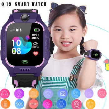 Новые Умные Детские Часы Q19 с Сенсорным экраном 1,44 Дюйма, SOS SIM-телефон, Часы для Отслеживания местоположения, Детские Умные Часы для подростков, Лучшие Часы Для мальчиков И Девочек
