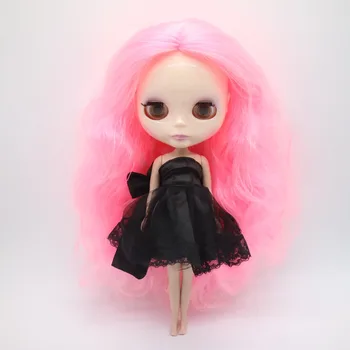 Обнаженная кукла Блит с розовыми волосами без челки 2016