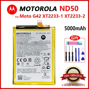 Оригинальный Сменный аккумулятор Motorola ND50 для Мобильного телефона Motorola MOTO G42 XT2233-1/2 Cell Batteria + Бесплатные Инструменты Трек-код