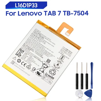 Оригинальный Сменный Аккумулятор Для Lenovo TAB 7 TB-7504N TB-7504F 7504X Tablet PC L16D1P33, Оригинальный Аккумулятор 3500 мАч