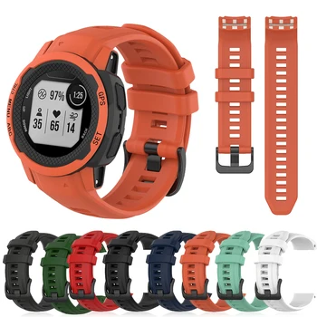 Официальный ремешок для часов Garmin Instinct 2S, Силиконовый ремешок для умных часов, Мягкий браслет, аксессуары для браслета