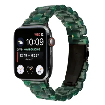 Ремешки из смолы с перекрестной каймой, совместимые с ремешками Apple Watch для iWatch серии 8/7/SE/6/5/4/3/2/1
