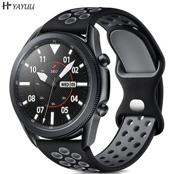 Ремешок для часов YAYUU 22 мм для Samsung Galaxy Watch 3 45 мм/Galaxy Watch 46 мм/Gear S3 Frontier Быстроразъемный Силиконовый Дышащий ремешок
