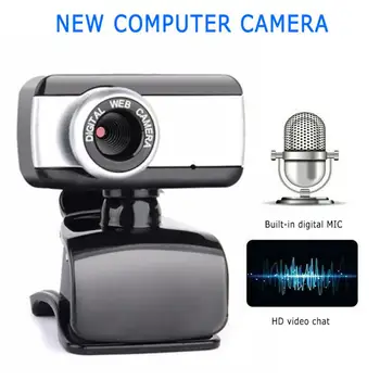 Сетевая камера высокой четкости, Портативная веб-камера с микрофоном Usb 2.0, веб-камера Для Ноутбуков, настольных ПК, Универсальных видеокамер
