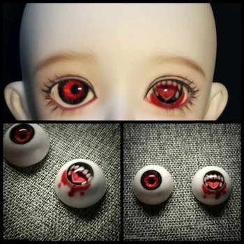 Смола Глаза 12 мм Красные Глаза DIY Кукла Аксессуары для куклы BJD DIY ручной работы Глазное яблоко