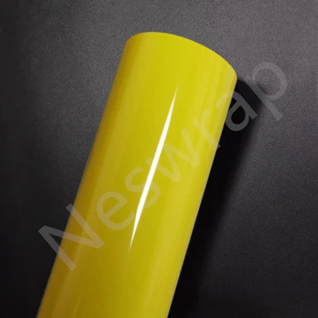 Супер глянцевая виниловая пленка маисово-желтого цвета премиум-класса супер глянцевая виниловая пленка маисово-желтого цвета для автомобильной упаковки Гарантия качества без пузырьков