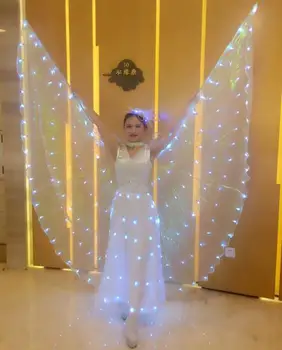 Сценические танцевальные крылья со светодиодной подсветкой для женских костюмов