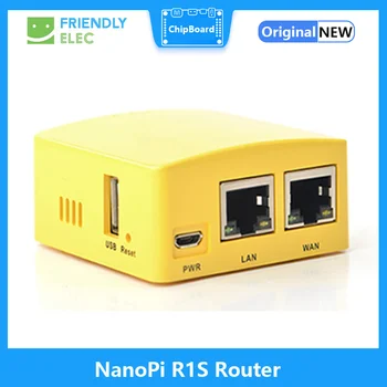 Удобный небольшой маршрутизатор NanoPi R1S, универсальный H3 с двойным гигабитным Ethernet-портом, 512 М памяти OpenWRT, удобный в переноске