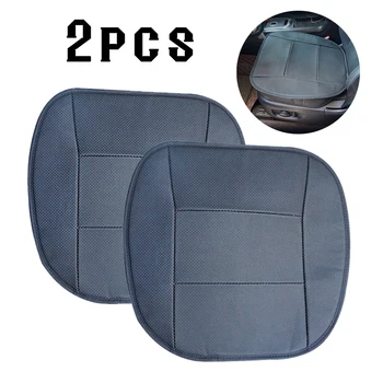 Универсальная кожаная автомобильная накладка из искусственной кожи, защитная подушка для сиденья BMW для других автомобилей - черный