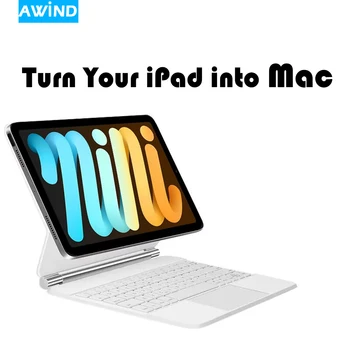 Чехол AWIND Magic Trackpad с клавиатурой для iPad 10-го беспроводного Bluetooth с магнитной подсветкой, 10,9-дюймовый чехол поколения Gen, корейский