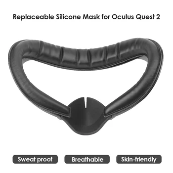 Чехол для интерфейса виртуальной реальности для Oculus Quest 2, защитная поролоновая накладка для глаз, Маска для кожи, сменный аксессуар