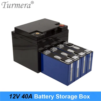 Ящик для хранения батареек Turmera 12V для использования с аккумулятором Lifepo4 3,2 В, может создавать от 40 до 100 ач для бесперебойного питания солнечной системы